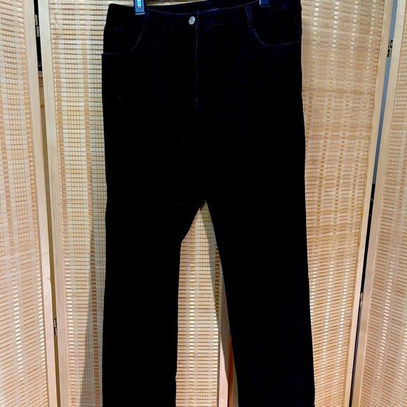 Mel & Lisa Black Denim Straight Leg Jeans Sz 12 - Picture 3 of 9